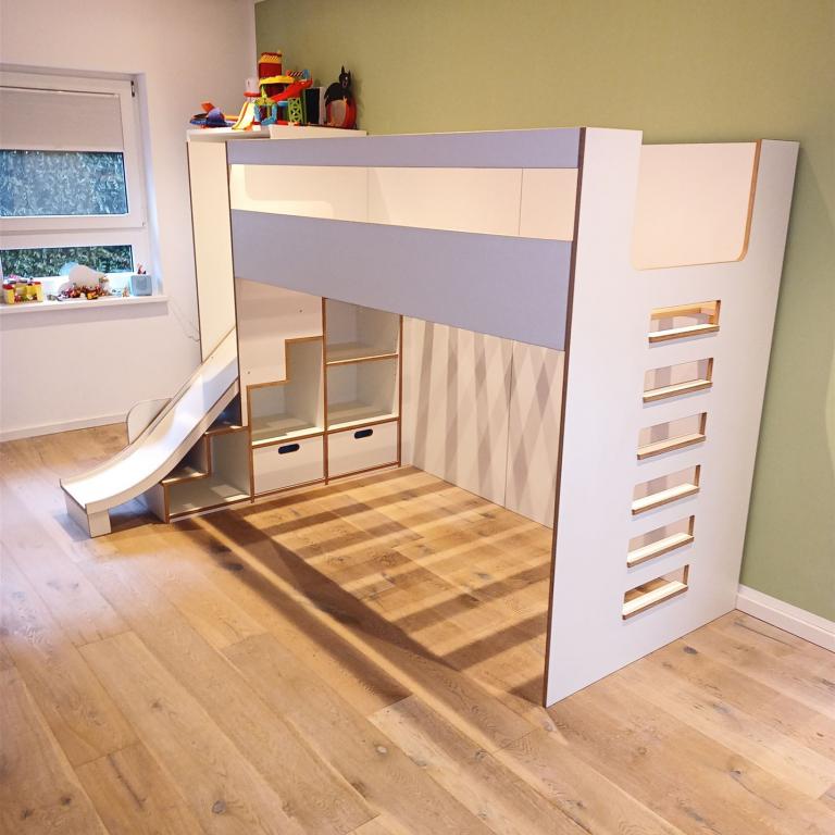 KinderBett mit Rutsche  (1)