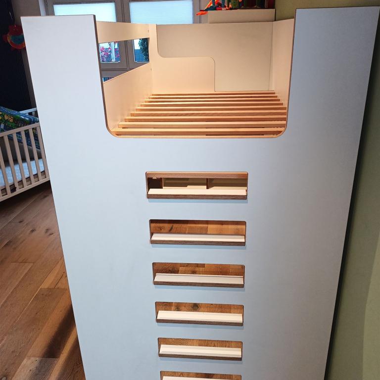 KinderBett mit Rutsche  (2)